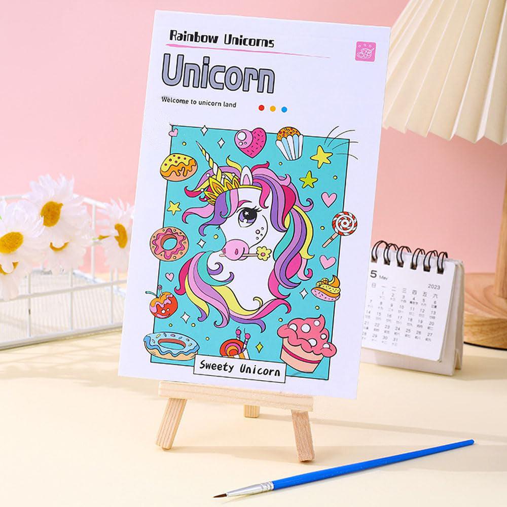 Large 12 Pages Watercolor Coloring Book - Junior Junction