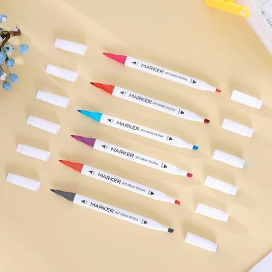 Premium Double Sided Markers Colors Set - Junior Junction