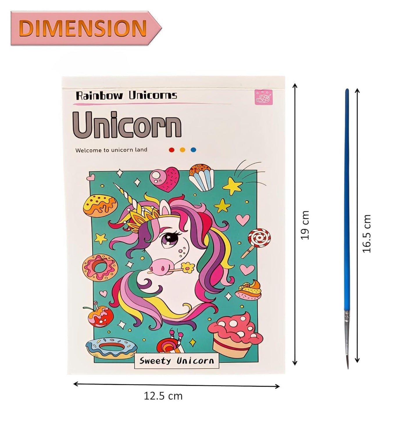 Large 12 Pages Watercolor Coloring Book - Junior Junction