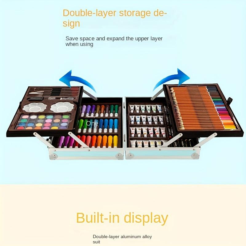 145 pc Art Set Premium Briefcase 4-Sides - Junior Junction