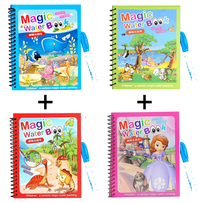 Magic Water Book (Reusable) + 1 Magic Water Pen - Junior Junction