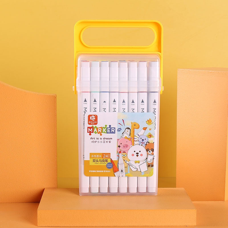 Premium Double Sided Watercolor Markers Colors Set