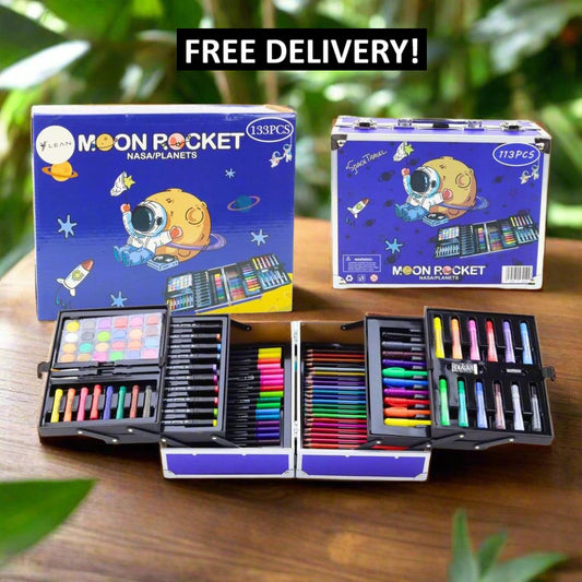 133 Pcs Premium Suitcase Color Set 6-Sides