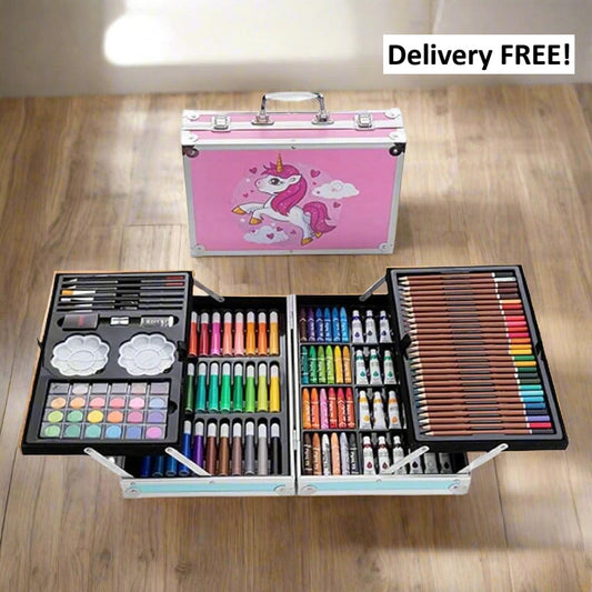 145 pc Art Set Premium Briefcase 4-Sides