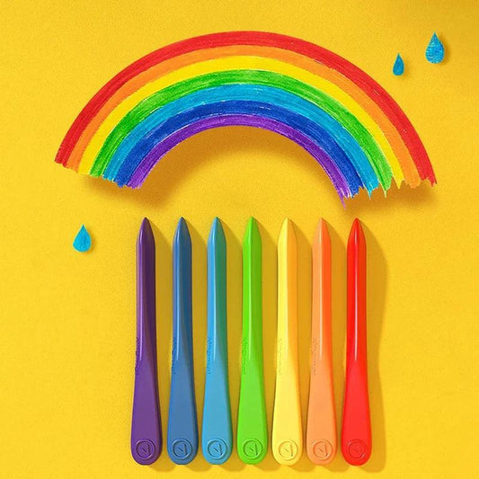 Triangular Plastic Crayon Pack of 12 - Junior Junction
