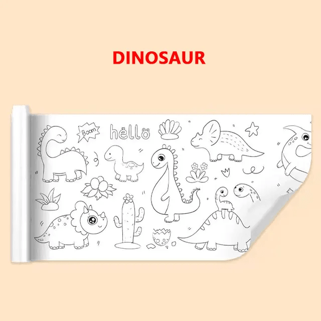 Kids Coloring & Painting Roll With Different Themes - Junior Junction