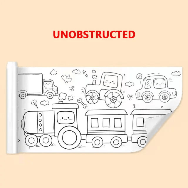 Kids Coloring & Painting Roll With Different Themes - Junior Junction