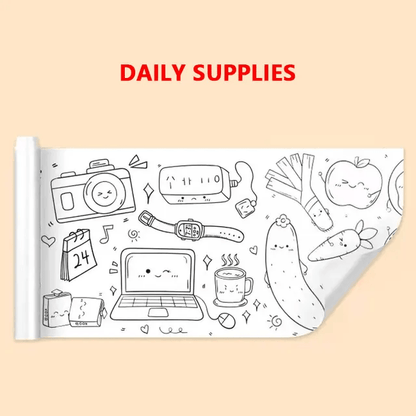 Kids Coloring & Painting Roll With Different Themes - Junior Junction