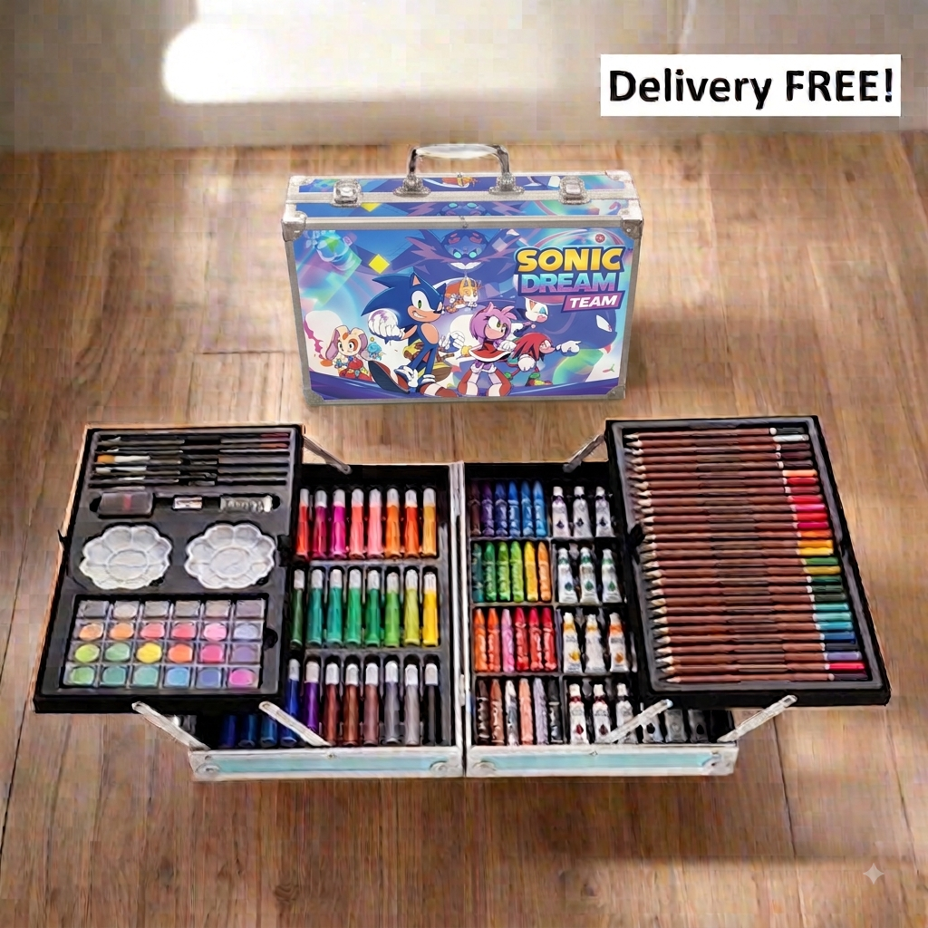 145 pc Art Set Premium Briefcase 4-Sides