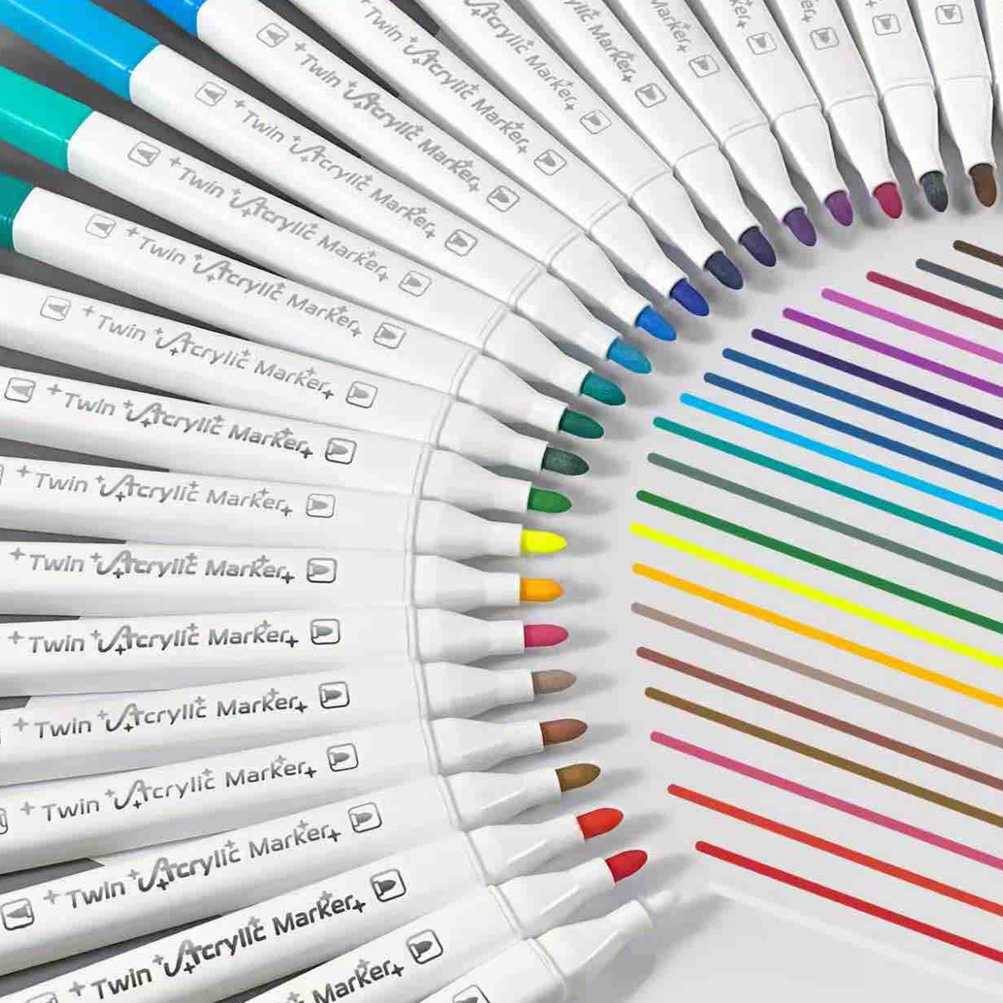 Acrylic Markers Set - Double Sided