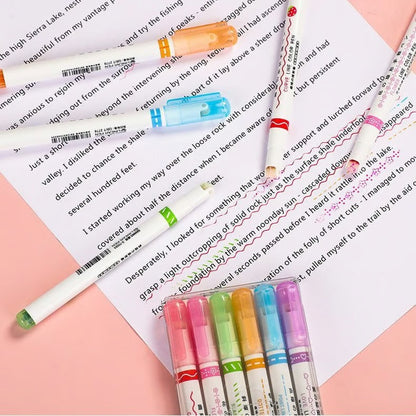 Pattern Roller Color Pen Set Of 6