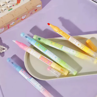 Magic Double-Sided Color Markers - Set of 8