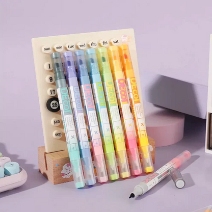 Magic Double-Sided Color Markers - Set of 8