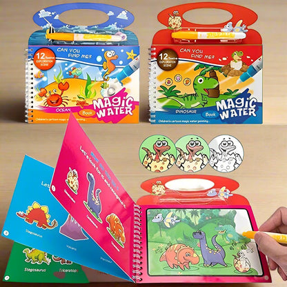 Magic Water Coloring Book Horizontal Style - Junior Junction