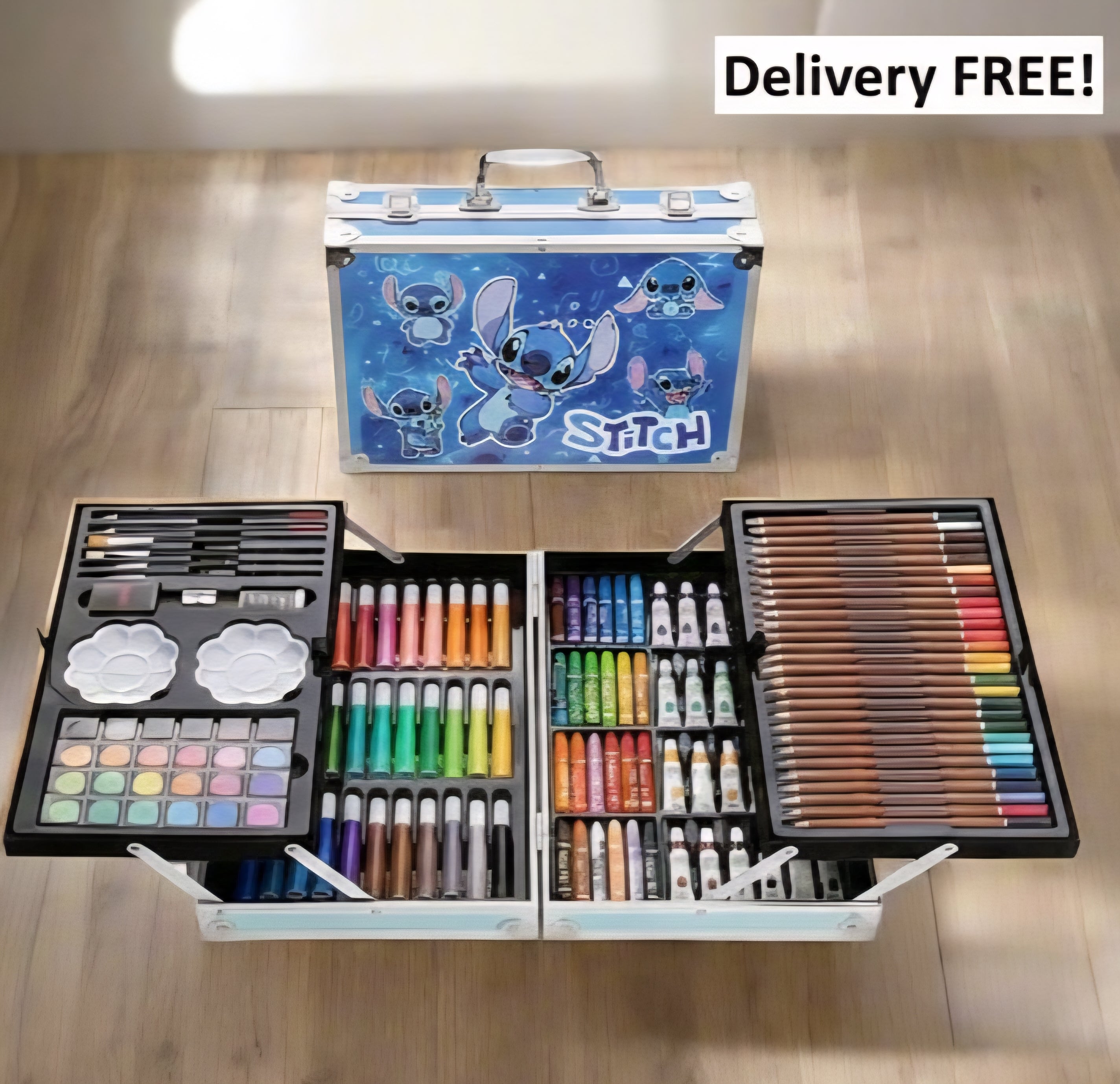 145 Pc Kids Art Set – Premium Briefcase Art Supplies for Kids