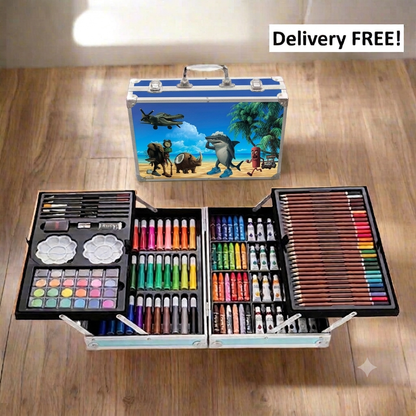 145 pc Art Set Premium Briefcase 4-Sides