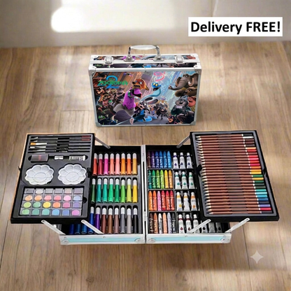 145 pc Art Set Premium Briefcase 4-Sides
